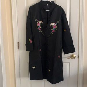 Chinese silk patterned coat